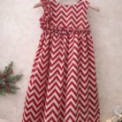 Little Ruby Chevron Cotton Gown with Soft Lining image2