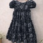 Bloom Midnight Floral Cotton Frock img 2