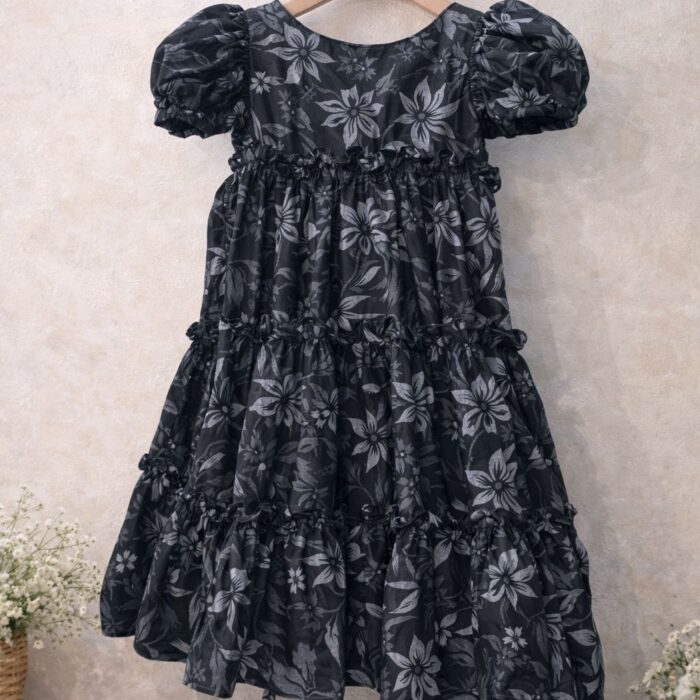 Bloom Midnight Floral Cotton Frock img 2